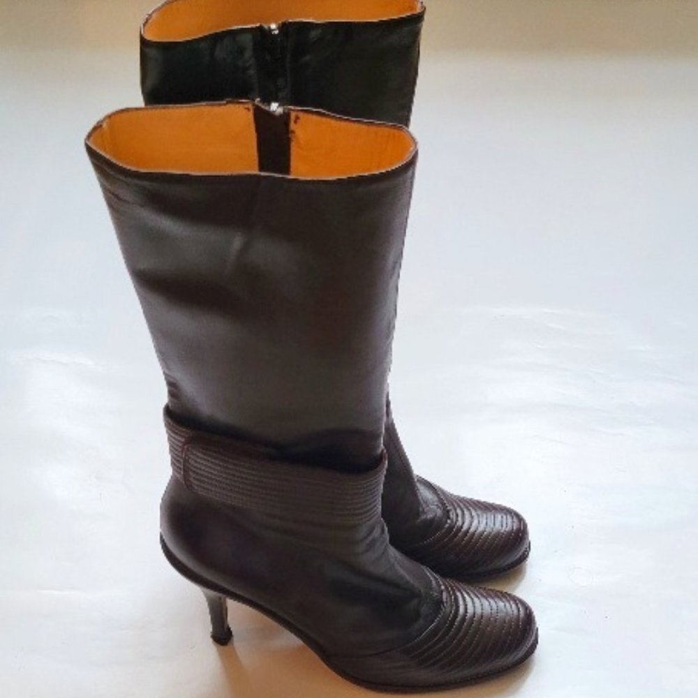 L'AUTRE CHOSE LEATHER WOMEN BOOT SIZE 38 1/2" USED